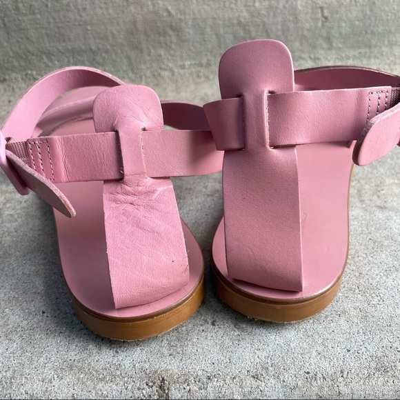 Everlane Italian Made Pink Modern Wrap Leather Sandals - Picture 14 of 15